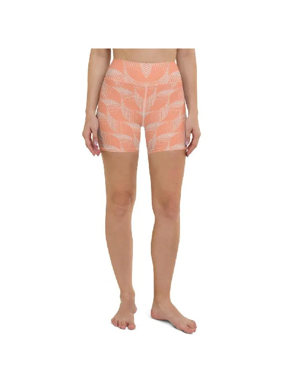 Apricot Wave Yoga Shorts