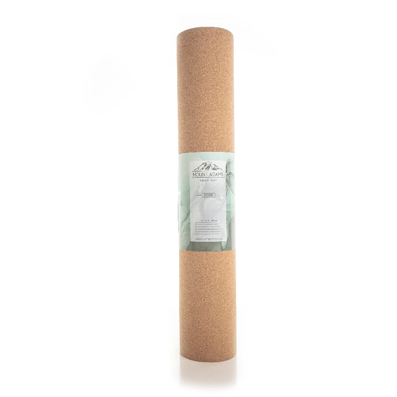 Cork Wide Yoga Mat by Mount Adams® (72"" x 26"" x 6mm)