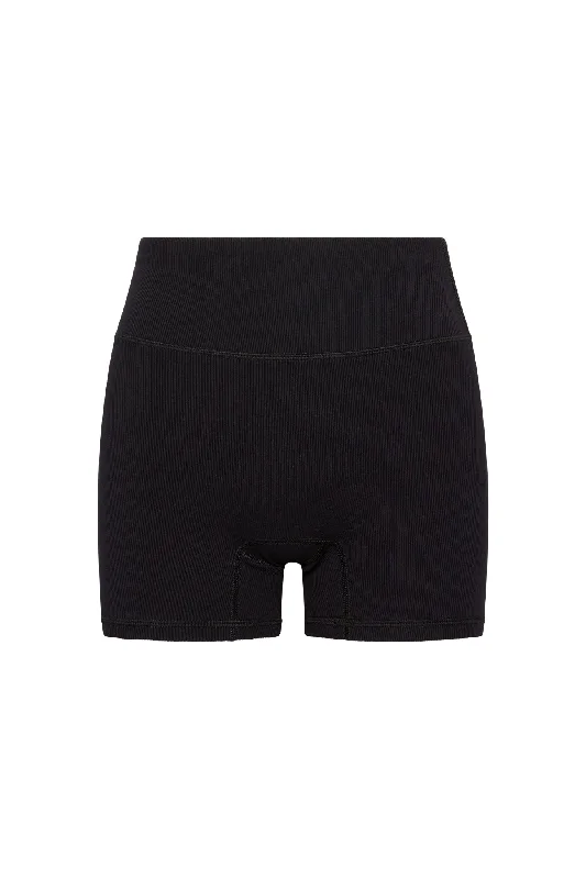 Elysian Short 4.5"" - Black Lightweight Rib