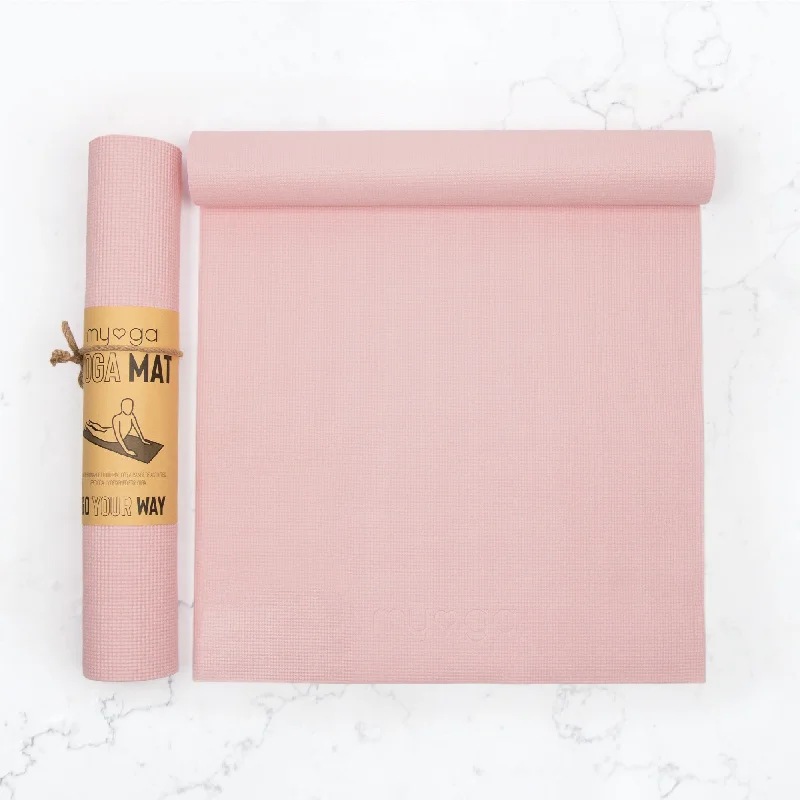 Yoga Mat - Dusty Pink - Non-Slip Exercise Mat for Yoga & Fitness