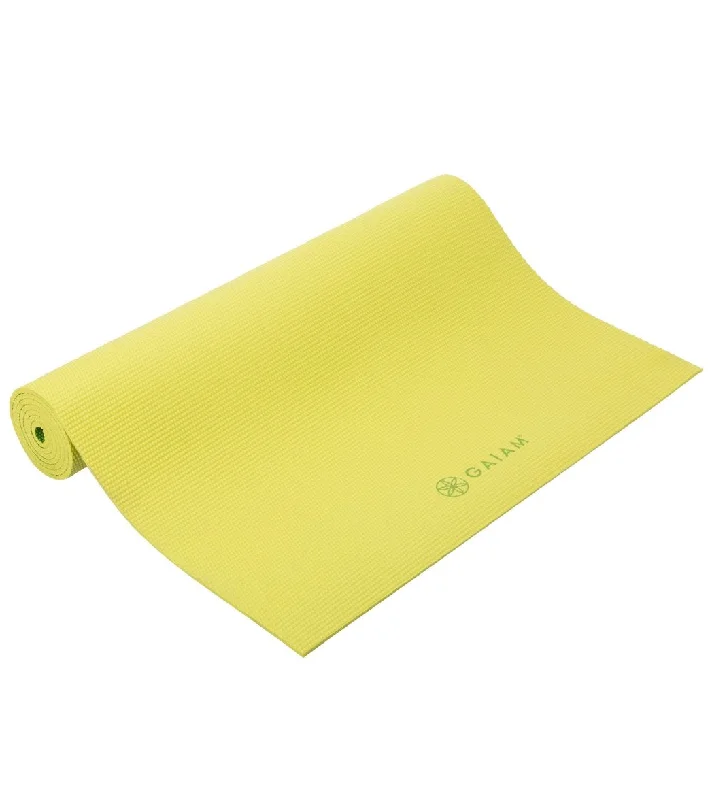 Gaiam 2-Color Yoga Mat 68"" 5mm Citron