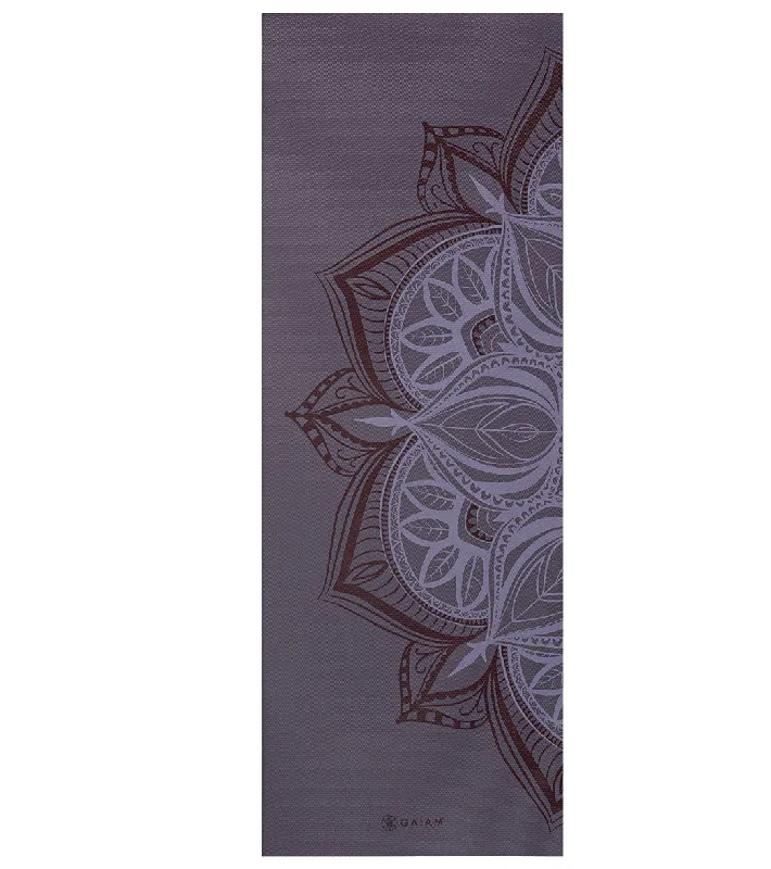 Gaiam 5mm  Printed Yoga Mat Violet Blush Point