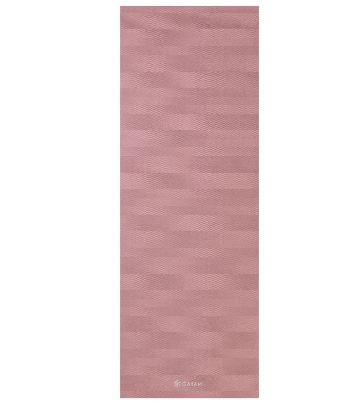 Gaiam 5mm Solid Yoga Mat Rosy Pink