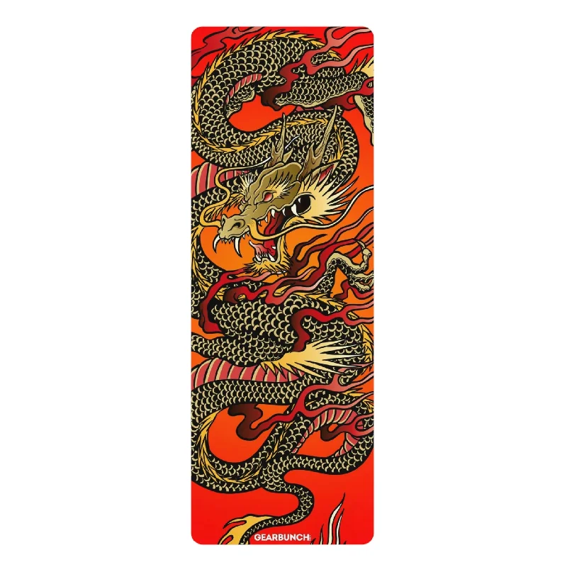 GearBunch Colorful Chinese Dragon Yoga Mat