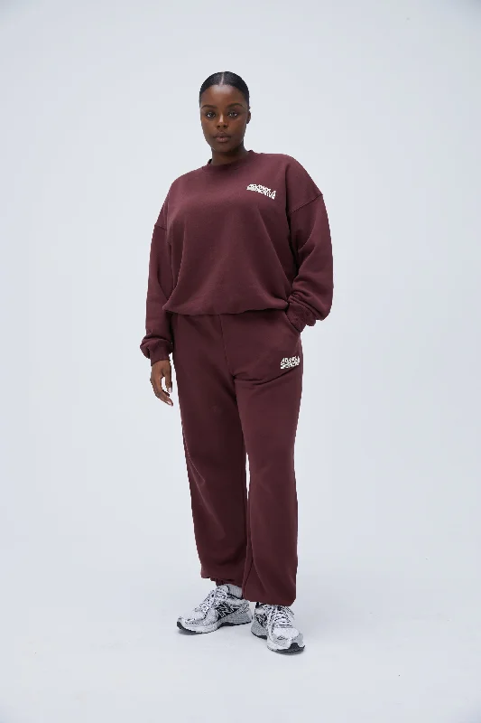 Retro Sport Sweatpants - Burgundy