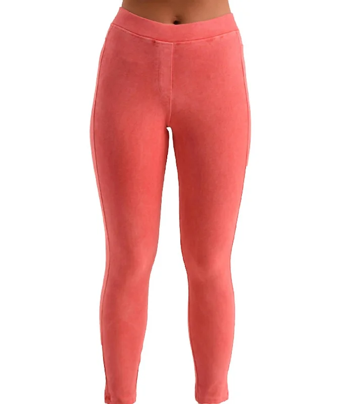 High Rise Jegging In Coral