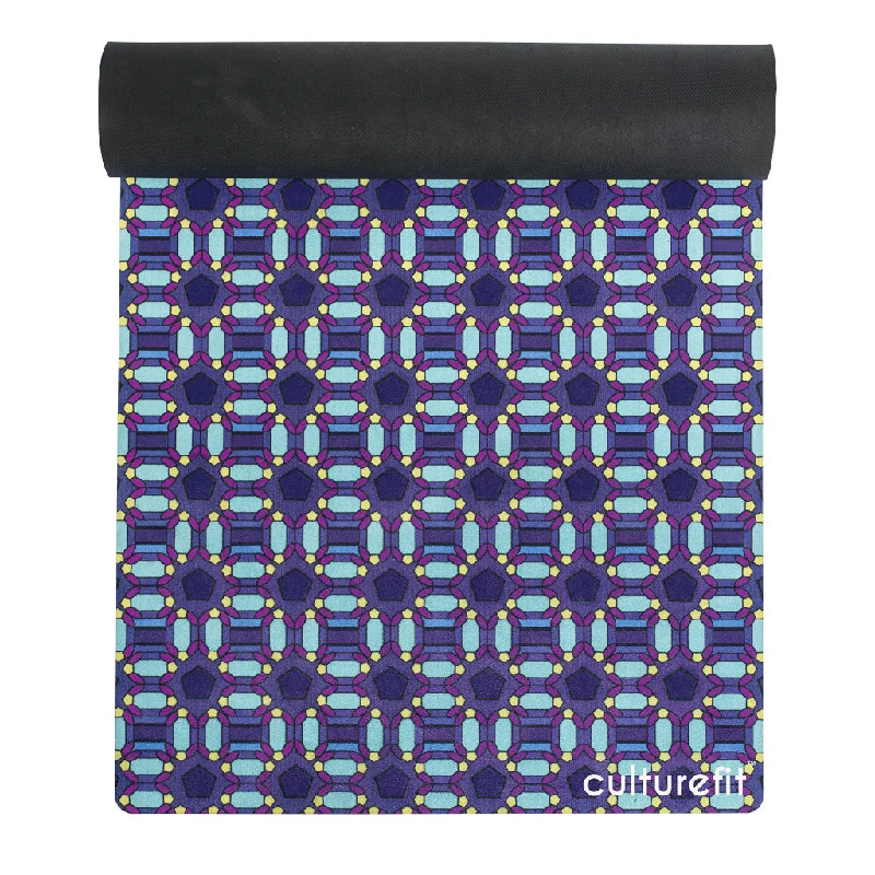 THE CULTURE FIT YOGA MAT: BLUE ANKARA