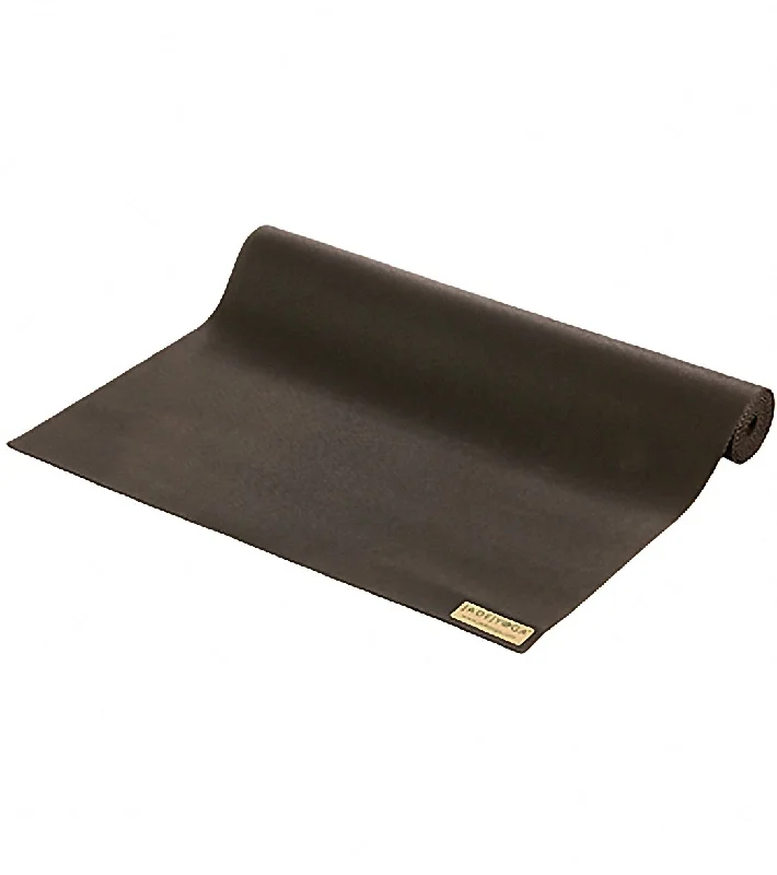 Jade Yoga Travel Long Natural Rubber Yoga Mat 74"" 3mm Black