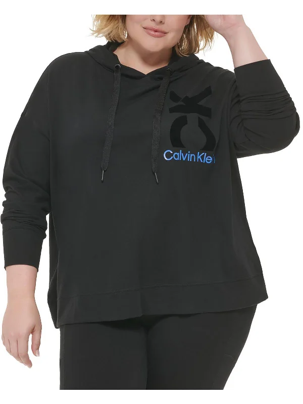 Plus Womens Athletic Pullover Hoodie