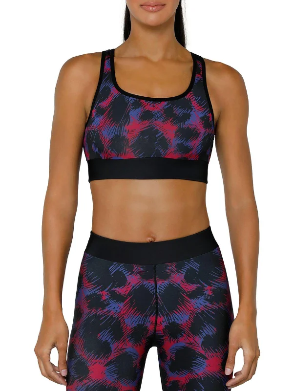 Womens Scoop Neck Yoga Athletic Bra