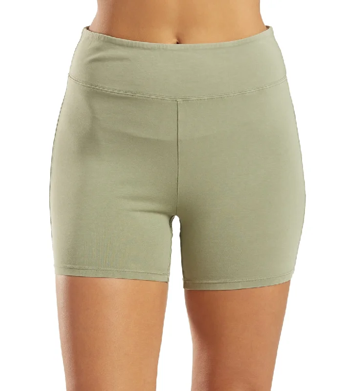 Free People Hot Shot Bike Shorts Cargo Khaki