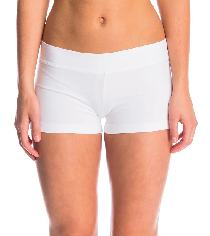 Hard Tail Booty Yoga Shorts White