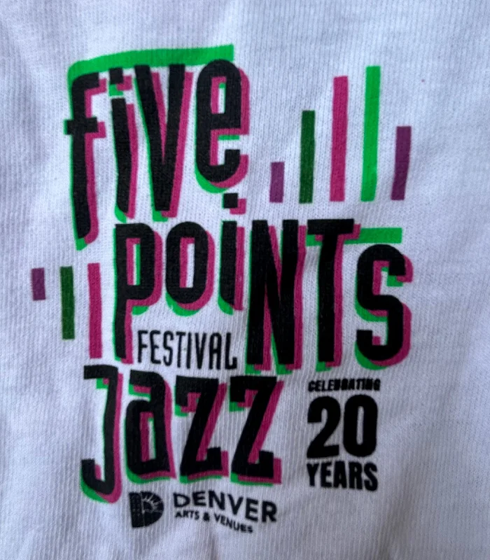 Official 2023 Denver Five Points Jazz Festival T-Shirt