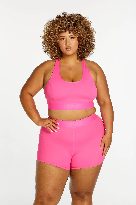 TRACK PANEL SHORT SHORT PINK