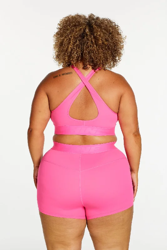 TRACK PANEL SHORT SHORT PINK