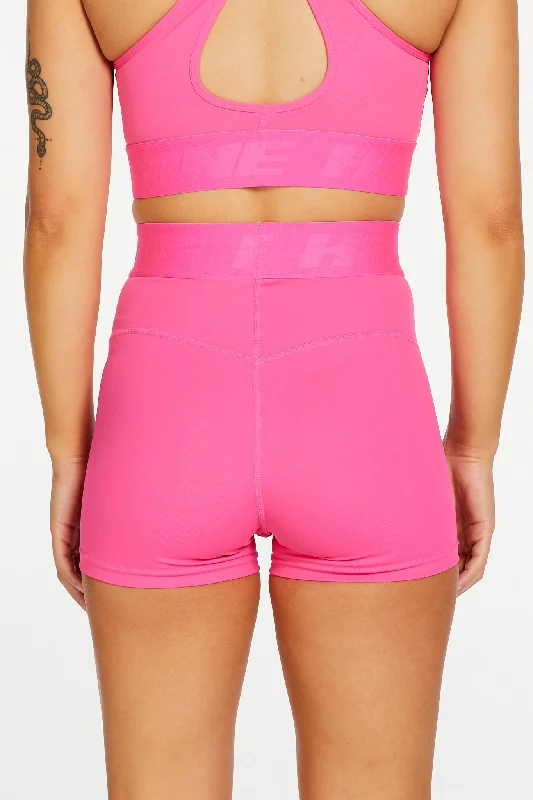 TRACK PANEL SHORT SHORT PINK