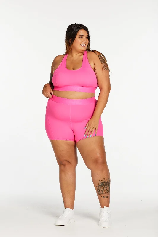 TRACK PANEL SHORT SHORT PINK