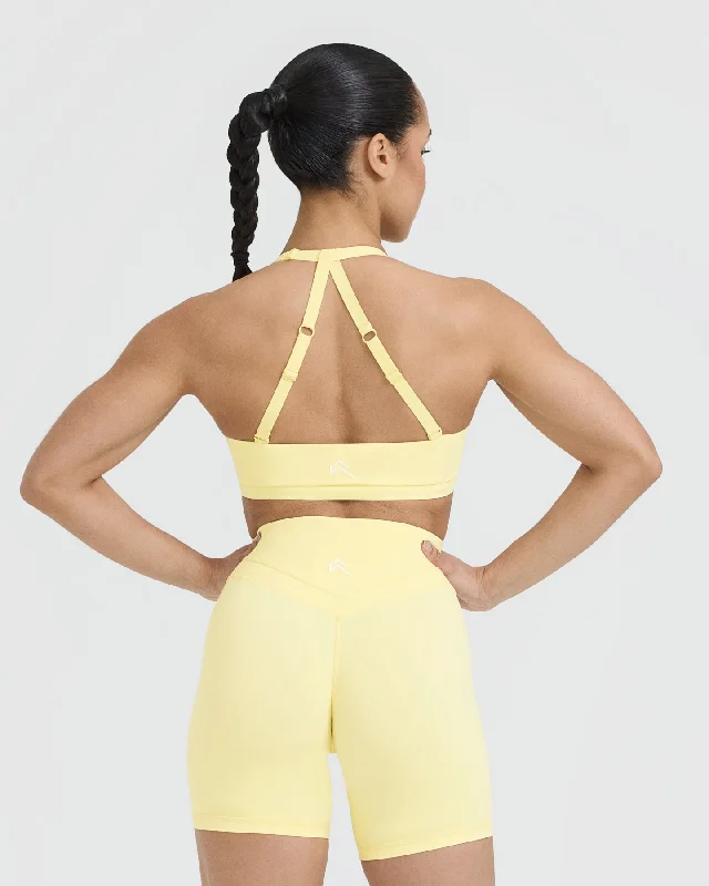 Unified Twist Sports Bra | Sherbert Yellow