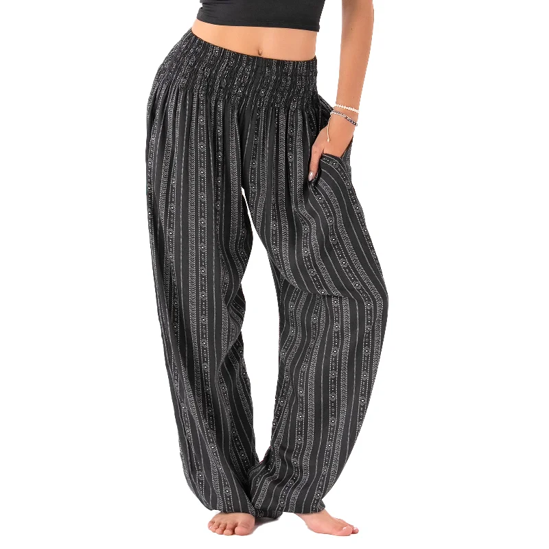 Akha Tribal Print Harem Pants