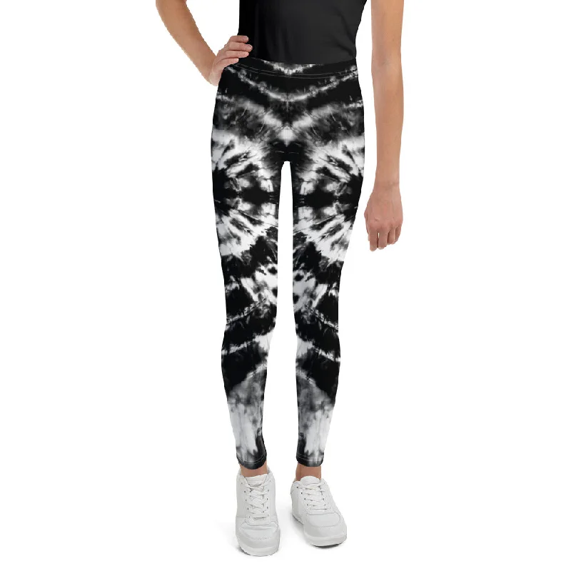 B+W Tie-Dye Girls Leggings