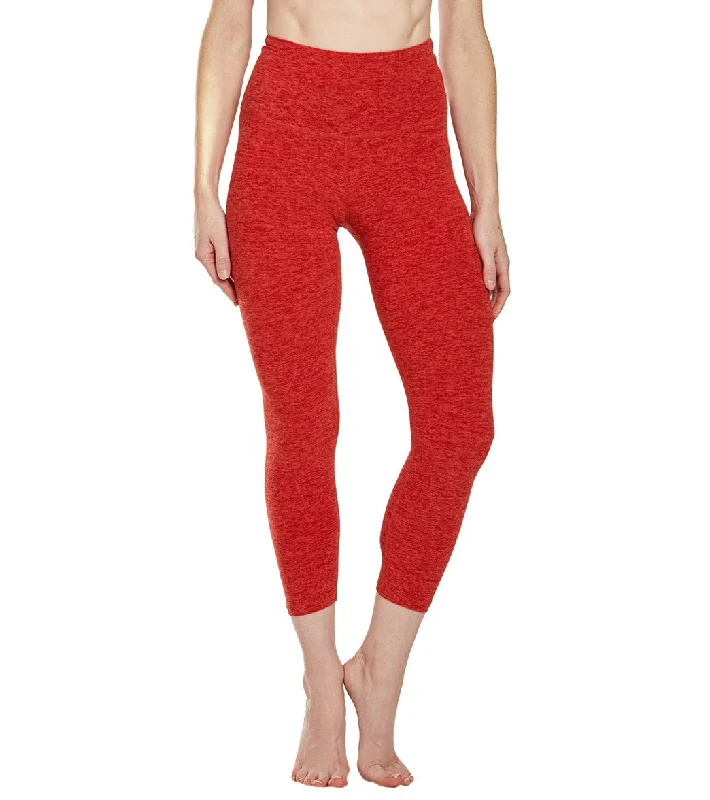 Beyond Yoga Spacedye High Waisted Yoga Capris Scarlet Sun Sienna