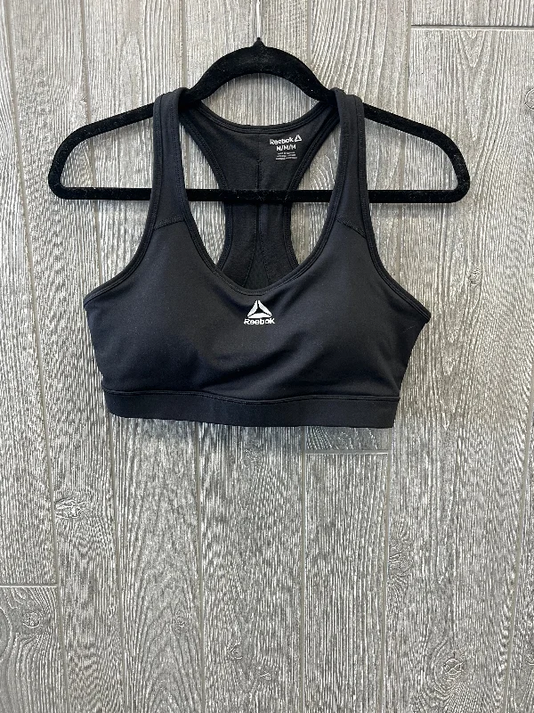 Black Athletic Bra Reebok, Size M