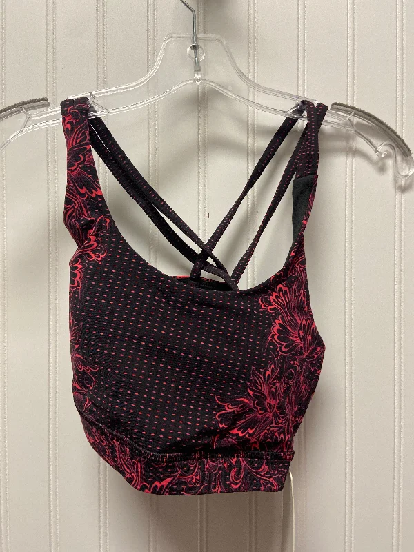 Black & Pink Athletic Bra Lululemon, Size S