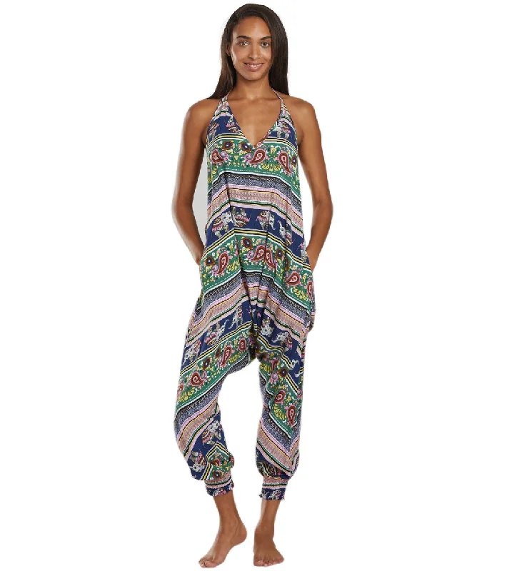 Buddha Pants Harem Jumpsuit Pink Elephant