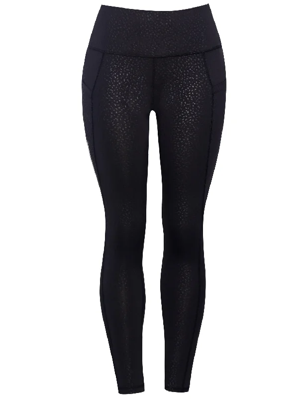 26"" inseam 3D Printed Yoga Pants LEOPARD