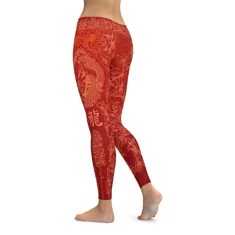 Chinese Zodiac Dragon Leggings