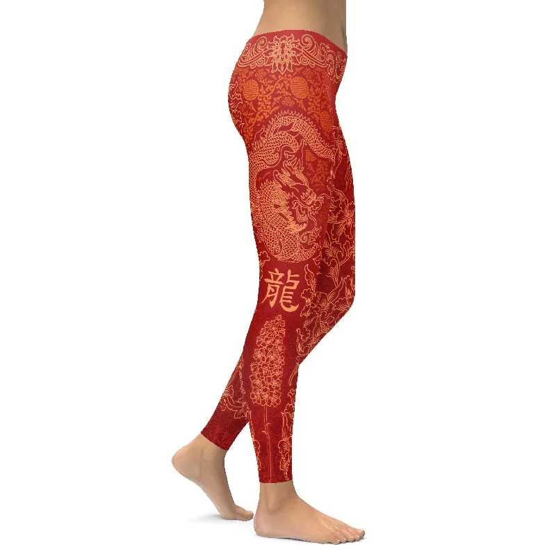 Chinese Zodiac Dragon Leggings