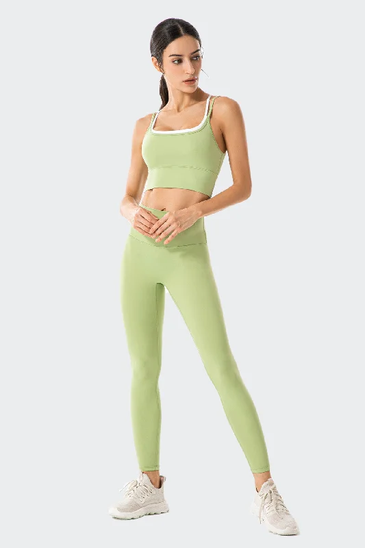 Crisscross Bra & Workout Legging Activewear Sets