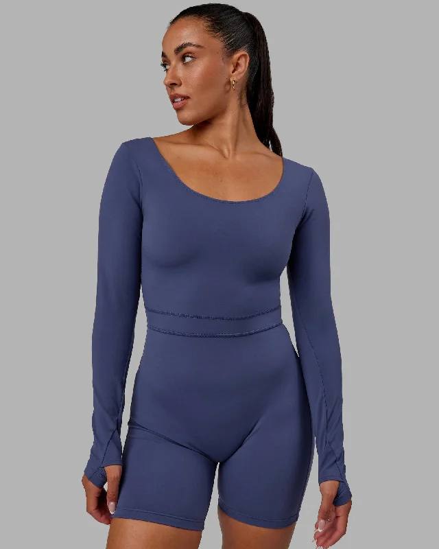 Focus Long Sleeve Bodysuit - Future Dusk