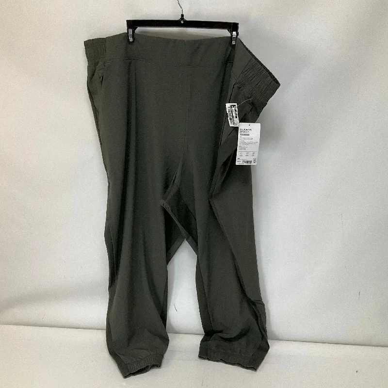 Green Athletic Pants Athleta, Size 3x