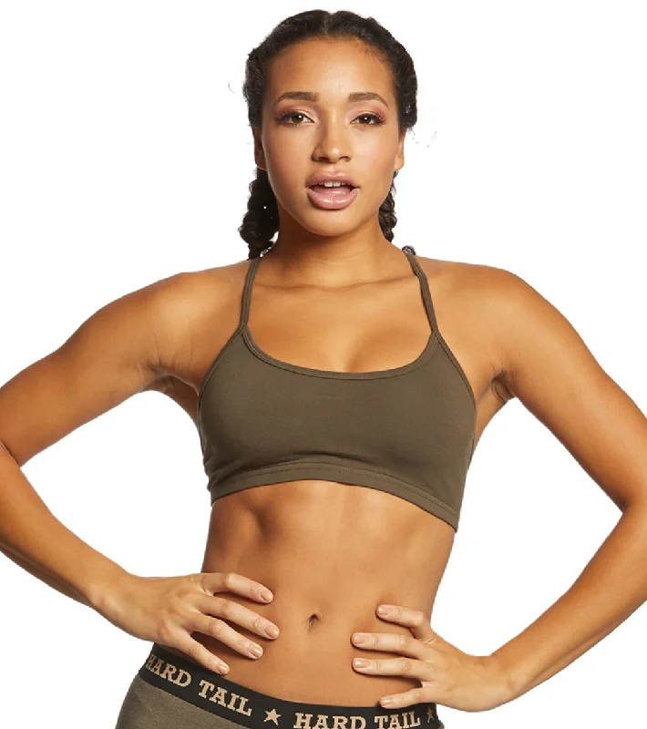 Hard Tail Diamond Back Layer Bra Olive