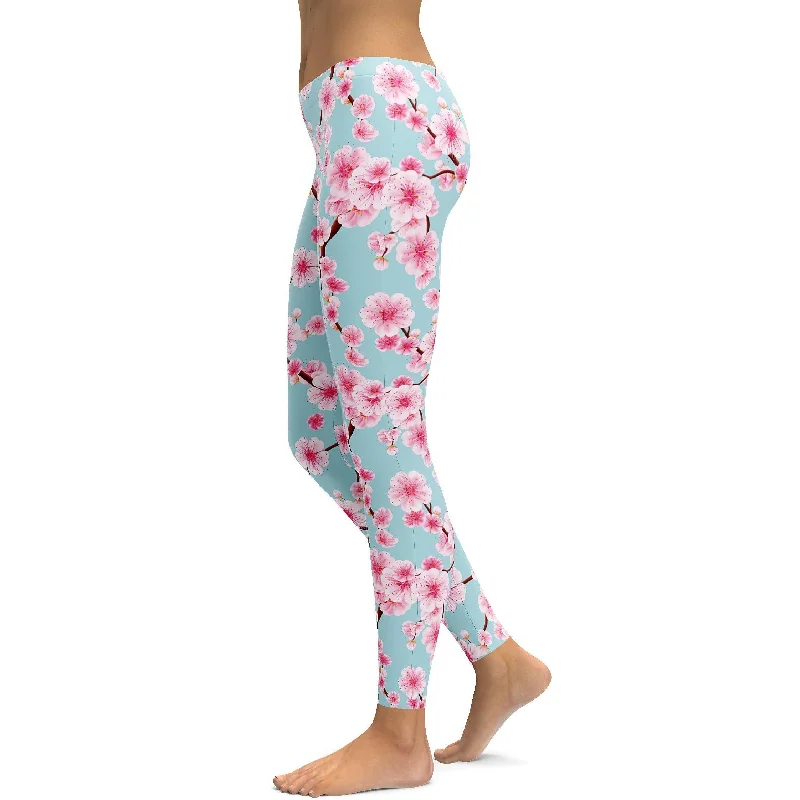 Japanese Cherry Blossom Leggings