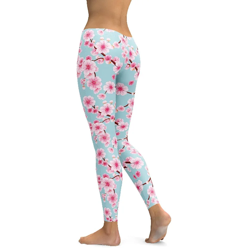 Japanese Cherry Blossom Leggings