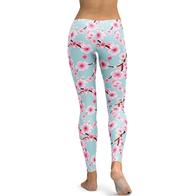 Japanese Cherry Blossom Leggings