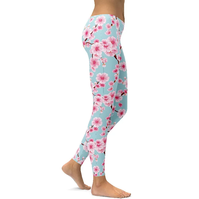 Japanese Cherry Blossom Leggings