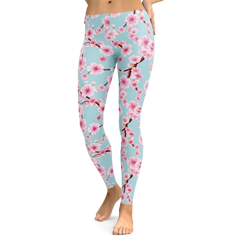 Japanese Cherry Blossom Leggings