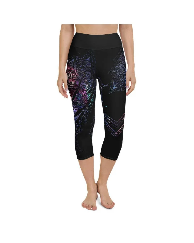 Mystic Feather Yoga Capris