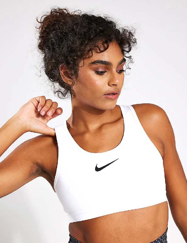 Swoosh High Support Bra - White/Black