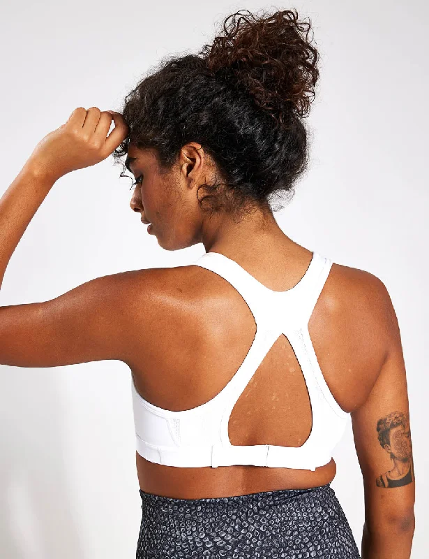 Swoosh High Support Bra - White/Black