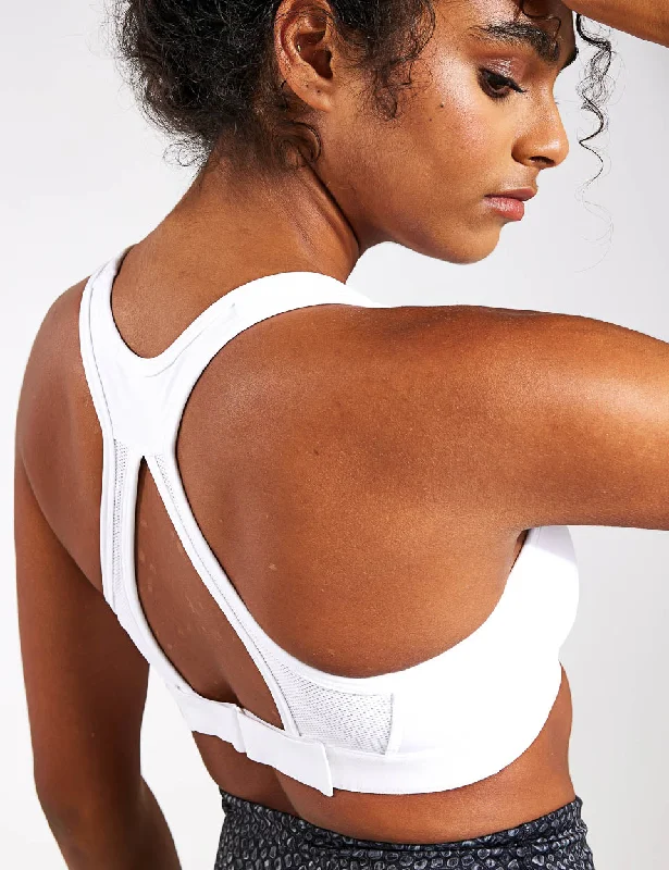 Swoosh High Support Bra - White/Black