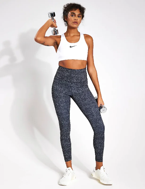 Swoosh High Support Bra - White/Black