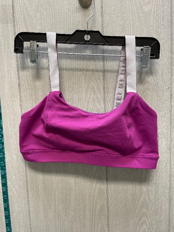 Pink & White Athletic Bra Lululemon, Size M