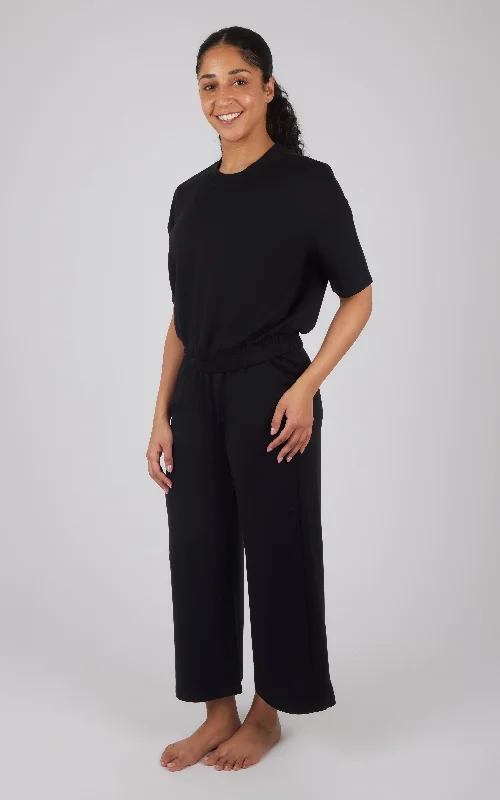 Scuba Lanston Short Sleeve Top and Scuba Lanston Culotte Pant Set