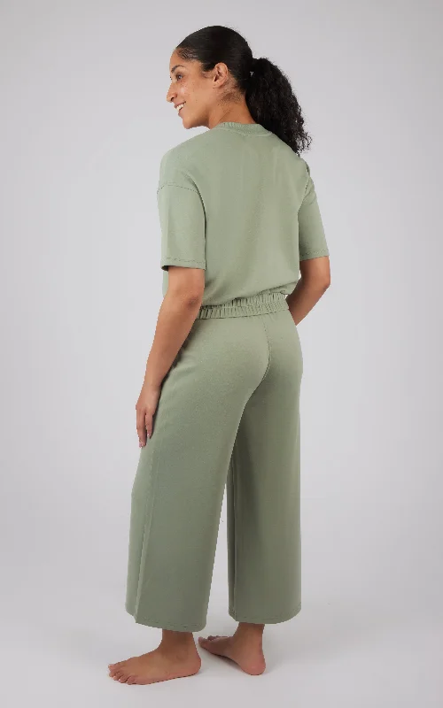 Scuba Lanston Short Sleeve Top and Scuba Lanston Culotte Pant Set