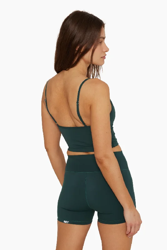 SPORTBODY® CAMI CONTOUR CROP - IVY