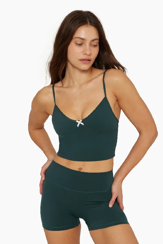 SPORTBODY® CAMI CONTOUR CROP - IVY